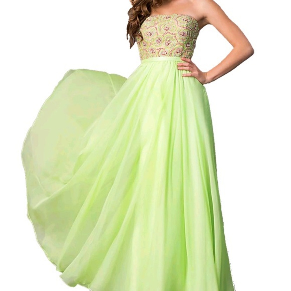 Sherri Hill Prom Dress 8549 Light Green